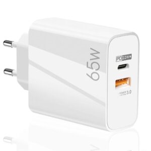 Adaptor Alimentare ALB 1 USB + 1 USB C 65W Incarcator Rapid si Cablu Iphone