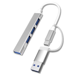 Adaptor Dongle Transfer de date tip C-USB si Splitter cu 4 porturi USB