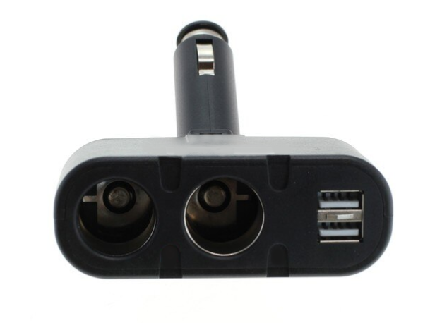 Adaptor priza auto 2 porturi cu USB 100W Olesson 1652