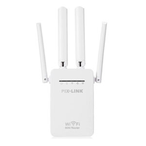 Amplificator Alb U7AC1200RE de semnal 4 antene wireless