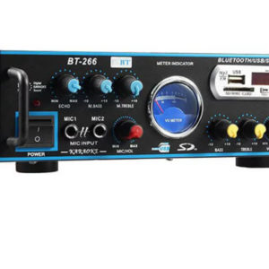 Amplificator profesional tip statie BT 266 cu Bluetooth MP3 Player si Radio FM 2 x 80W