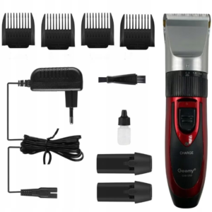 Aparat de tuns Geemy 9 in 1 model GM 550 cu accesorii Rosu