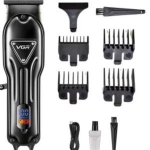 Aparat de tuns fara fir VGR V 298 cu 4 distantiere afisaj LED acumulator 1500mAh