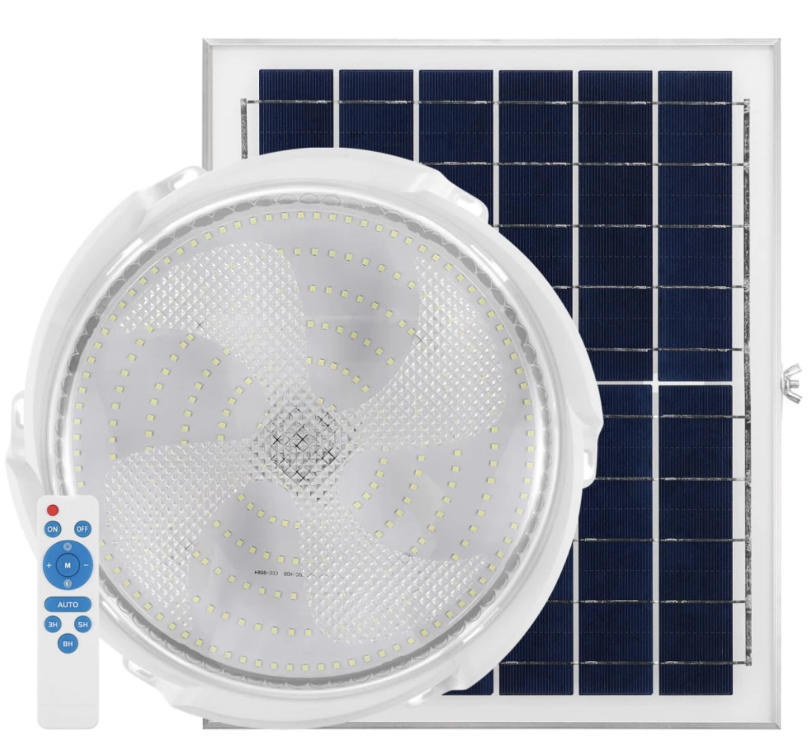 UB Aplica cu incarcare solara 100 W diametru 170 mm si telecomanda alb rece
