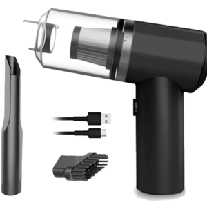 Aspirator auto Fara fir 2in1 120 W Cu Lumina LED Negru