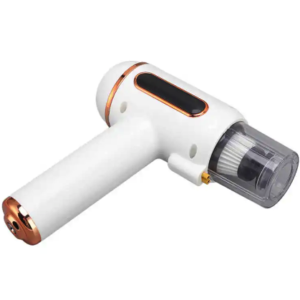 Aspirator portabil de mana  cu dispozitiv de îndepărtare a acarienilor cu lapa UV Alb