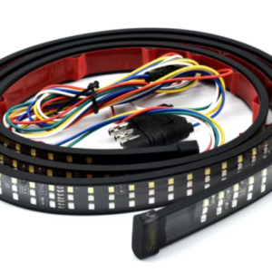 Banda LED autoadeziva rosu galben alb Iluminare 1.5M 12V pentru masina