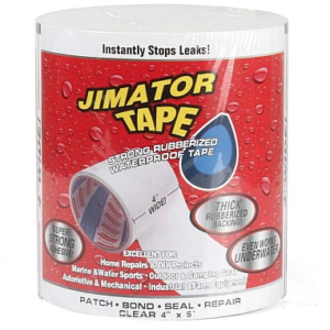 Banda Super Adeziva Reparatoare JIMATOR TAPE lata 8" x 5' ALBA