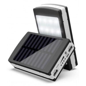 Baterie Dreptunghiulara externa 2.000 mah cu panou solar Power Bank panou led Lateral