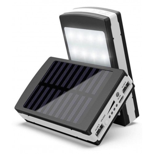 Baterie Dreptunghiulara externa 2.000 mah cu panou solar Power Bank panou led Lateral