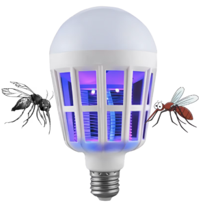 Bec LED Anti Insecte cu lumina alba naturala puternica 15W E27 OF