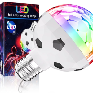 Bec LED E27 rotativ cu lumina ambientala de club