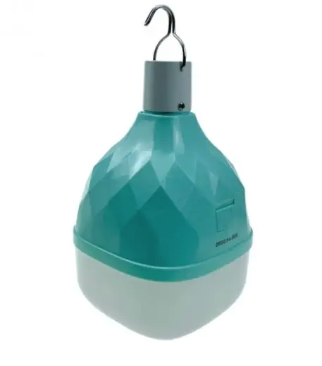 Bec LED camping reincarcabil portabil cu carlig si baterii Li ion sau AA FA 3835