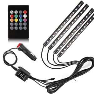 Benzi Ambientale 12LED Auto 8 Culori Telecomanda
