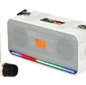 Boxa Bluetooth fara fir cu iluminare LED RGB si 2 microfoane karaoke Andowl Q YX9527