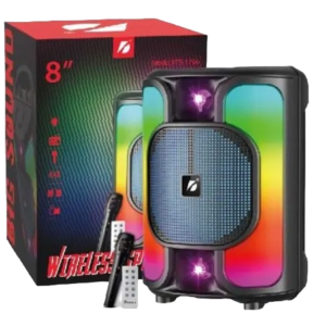 Boxa Portabila 8" KTS-1766 RGB cu Microfon si Telecomanda