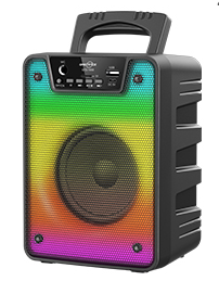 Boxa wireless GTS 1868 cu bluetooth USB lumini si microfon