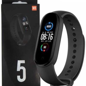 Bratara fitness M5 inteligenta cu masurarea tensiunii NEAGRA