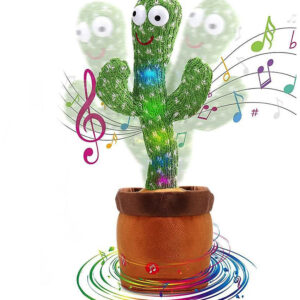 CACTUS dansator si vorbitor de plus cu LED-uri Colorate / Jucarie interactiva