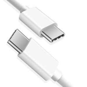 Cablu Cauciuc Alb 2m USB tip C - USB tip C