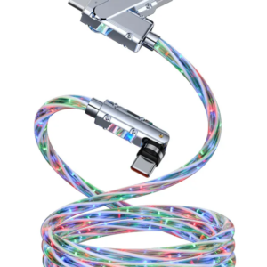 Cablu de date cu incarcare super rapida si lumina LED PD 4 in 1