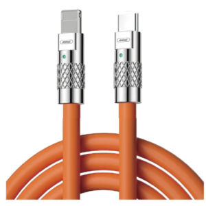 Cablu de incarcare telefon Q SJ980 TypeC la Lightening portocaliu
