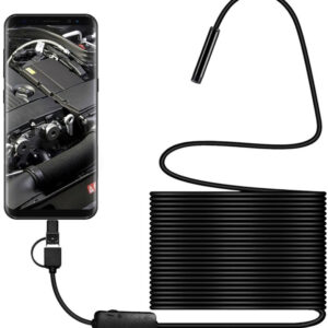 Camera Inspectie Endoscop 5 Metri  Android Waterproof Universala Slim pentru Inspectie Auto MicroUsb tai