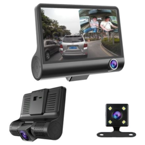 Camera auto tripla Full HD 3 camere fata/spate/interior ecran 4 inch G Senzor