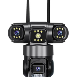 Camera de securitate Andowl G819 4G PTZ IP 8K 12MP cu lentila tripla ecran triplu detectare miscare audio bidirectional si vedere nocturna