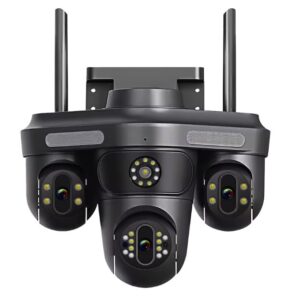 Camera de supraveghere 16MP cu 4 LENTILE senzor miscare alarma si alerte telefon