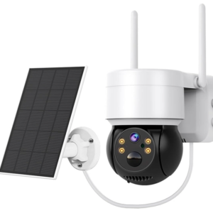 Camera de supraveghere cu panou solar senzor PIR si sirena