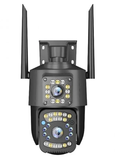 Camera de supraveghere dubla profesionala rotativa GRI cu leduri multiple