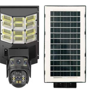 Camera supraveghere cu lampa solara Inteligenta 4MP cu PTZ si Conectivitate 4G Supraveghere Completa cu Iluminare LED