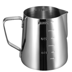 Cana din inox cu gradatie pentru spumare cu maner 350 ml