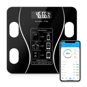 Cantar Electronic Ecran Digital Iluminat Compatibil Android/Ios cu Termometru AC-180 MD