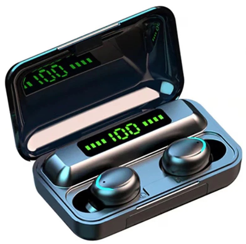 Casti Bluetooth Wireless profesionale cu afisaj digital TWS BTH F9 5