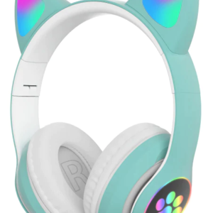 Casti wireless VZV-23M cu urechi de Pisica bluetooth 5.0 Verde