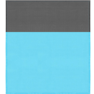 Cearsaf de plaja cu geanta de transport 200x210cm albastru gri