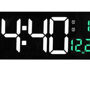 Ceas Digital de Perete RD AL6626 afisaj VERDE Functie de Termometru Calendar Temporizator Alarma Dubla