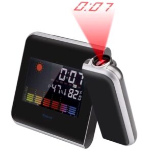 Ceas Meteo 8190 cu calendar si higrometru ce proiecteaza ora pe tavan