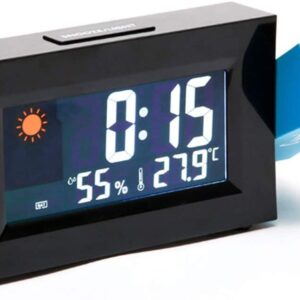 Ceas Meteo 8290 BLUE cu Proiectie LED Rosie Alarma si Temperatura