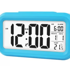 Ceas cu alarma electronic din Plastic Gri/Albastru