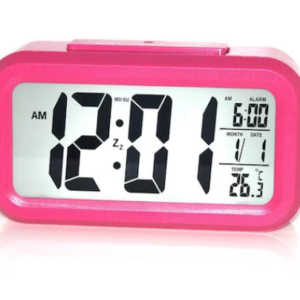 Ceas cu alarma electronic din Plastic Gri/Roz