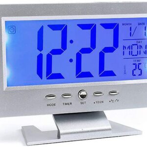 Ceas cu ecran LCD DS 8082 Argintiu