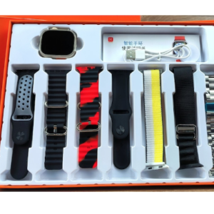 Ceas smartwatch ultra 3 cu 7 bratari culori diferite Ecran tactil HD