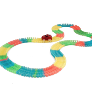 Circuitul Multicolor Magic Track cu o masinuta 220 piese fluorescent