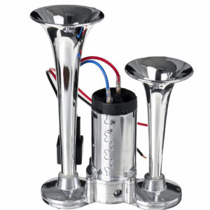 Claxon CHROME cu 2 goarne si compresor