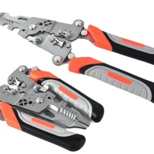 Cleste multifunctional 3 in 1 pentru dezizolat taiat si sertizat cabluri maner ergonomic