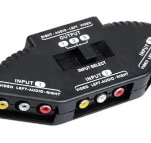 Comutator de semnal video AV Andowl Q AU52 model 3 in 1 negru