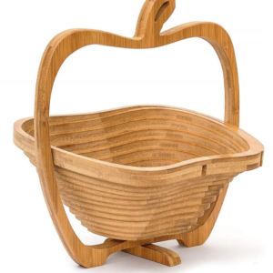 Cos de fructe pliabil in forma de mar din bambus